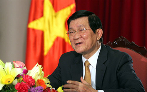 Chủ tịch nước Trương Tấn Sang.