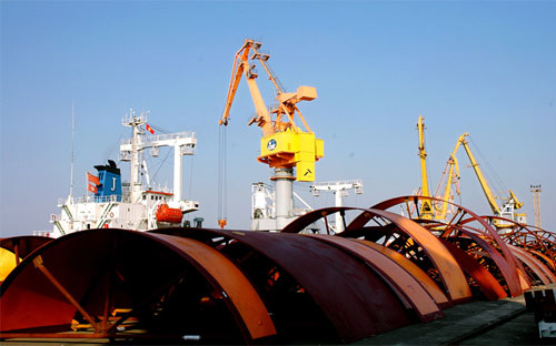 Một góc cảng Hải Phòng.<br>