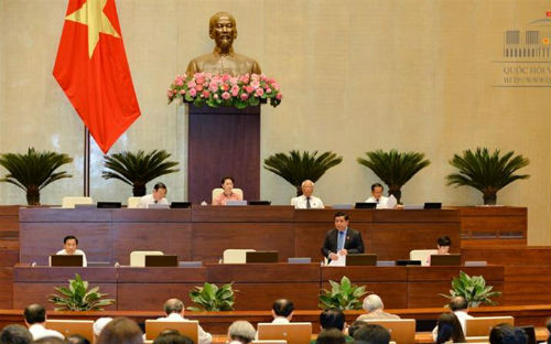Phiên chất vấn và trả lời chất vấn Nhóm vấn đề thứ 4 tại Hội trường - Ảnh: Quochoi.vn.