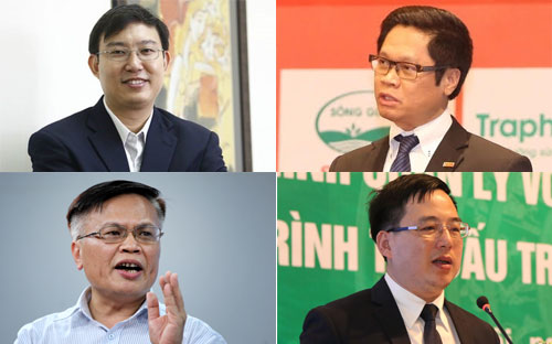 Ông Nguyễn Xuân Thành, ông Vũ Tiến Lộc, ông Nguyễn Đình Cung, ông Đặng Quyết Tiến.