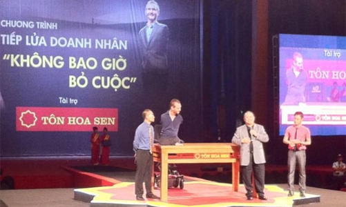Tài sản sếp HSG tăng 170 tỷ đồng sau sự kiện Nick Vujicic