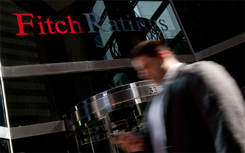 Bên ngoài một chi nhánh của Fitch Ratings.<br>