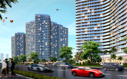 Phối cảnh một góc dự án Ocean Dunes tại Phan Thiết.