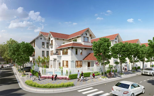 Phối cảnh một góc dự án khu phức hợp Vinhomes Hà Tĩnh.<br>