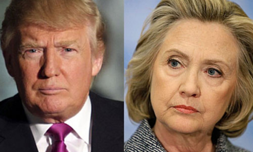 Ông Donald Trump và bà Hillary Clinton.