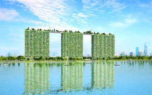 Phối cảnh dự án Diamond Lotus Riverside của Phúc Khang Corp.
