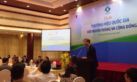 Diễn đàn Thương hiệu Quốc gia với truyền thông và cộng đồng sáng 20/4.<strong><br></strong>