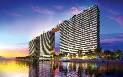 Phối cảnh tổng thể dự án xanh Diamond Lotus Riverside.