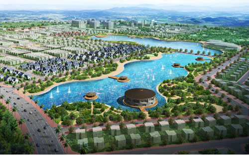 Một góc của dự án Nam Vĩnh Yên (Vĩnh Phúc).<br>