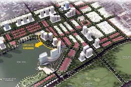 Phối cảnh dự án Cụm căn hộ Lakeside.