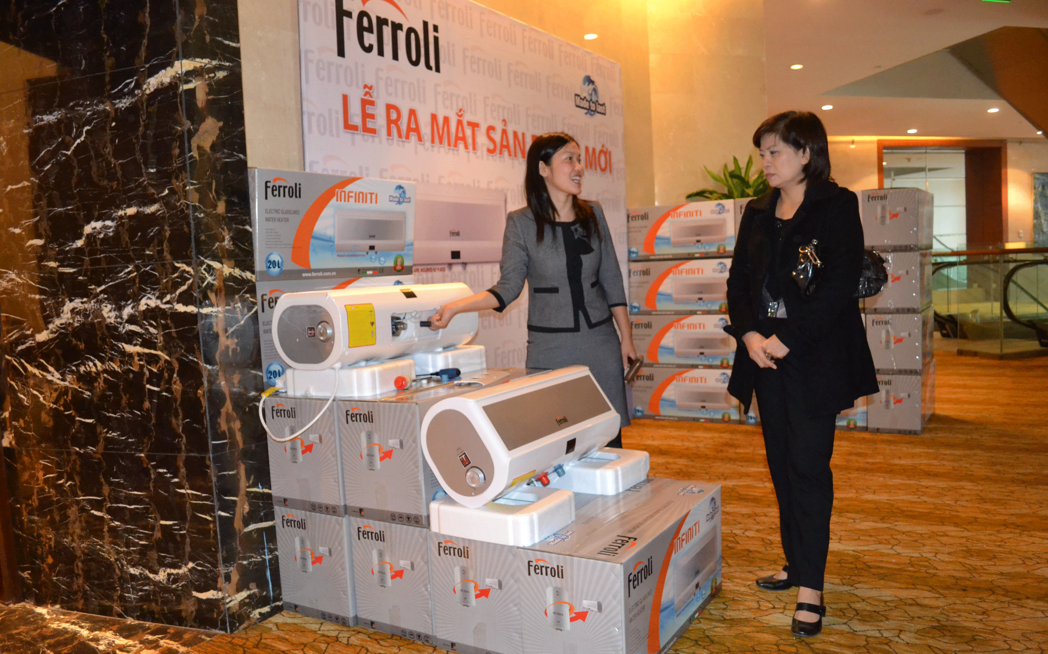 Sản phẩm bình nước nóng của Ferroli có chất lượng cao, kiểu dáng đẹp, đa dạng, tiết kiệm tối đa diện tích lắp đặt.