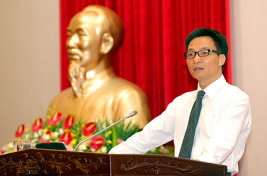 Bộ trưởng - Chủ nhiệm Văn phòng Chính phủ Vũ Đức Đam: “Việc thành lập một công ty mua bán nợ đang được Ngân hàng Nhà nước nghiên cứu, chưa có gì chính thức hết” - Ảnh: Chinhphu.vn