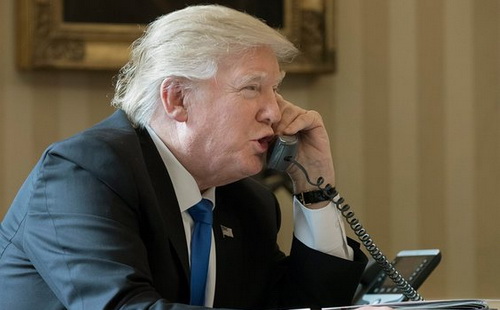 <span style="font-family: "Times New Roman"; font-size: 14.6667px;">Trong ngày thứ Bẩy, Tổng thống Mỹ Donald Trump đã có các cuộc điện đàm với nhiều nhà lãnh đạo của thế giới - Ảnh: Telegraph</span>