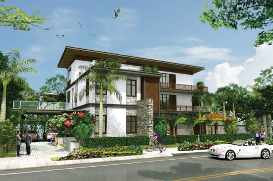 Phối cảnh biệt thự tại dự án Đông Sài Gòn.