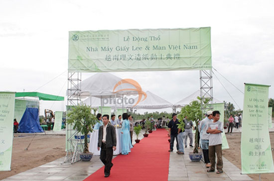 4 năm sau ngày động thổ, các dự án giấy của Lee&Man đang có nguy cơ bị rút giấy phép - Ảnh: npt -photo.com