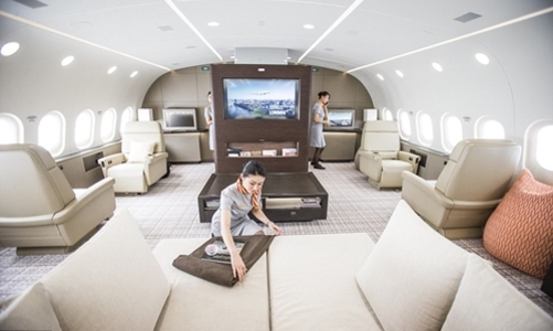 [Video] Nội thất xa xỉ của chuyên cơ cá nhân hơn 300 triệu USD