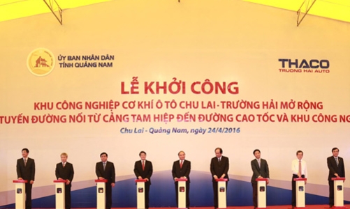 Hơn 30.000 tỷ mở rộng khu công nghiệp ôtô Chu Lai