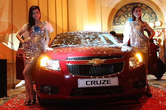 Mẫu xe Chevrolet Cruze có một số cải tiến đáng kể về kiểu dáng - Ảnh: Đức Thọ.