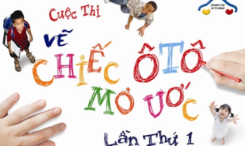 Lần đầu tiên trẻ em Việt Nam thi vẽ ôtô quốc tế