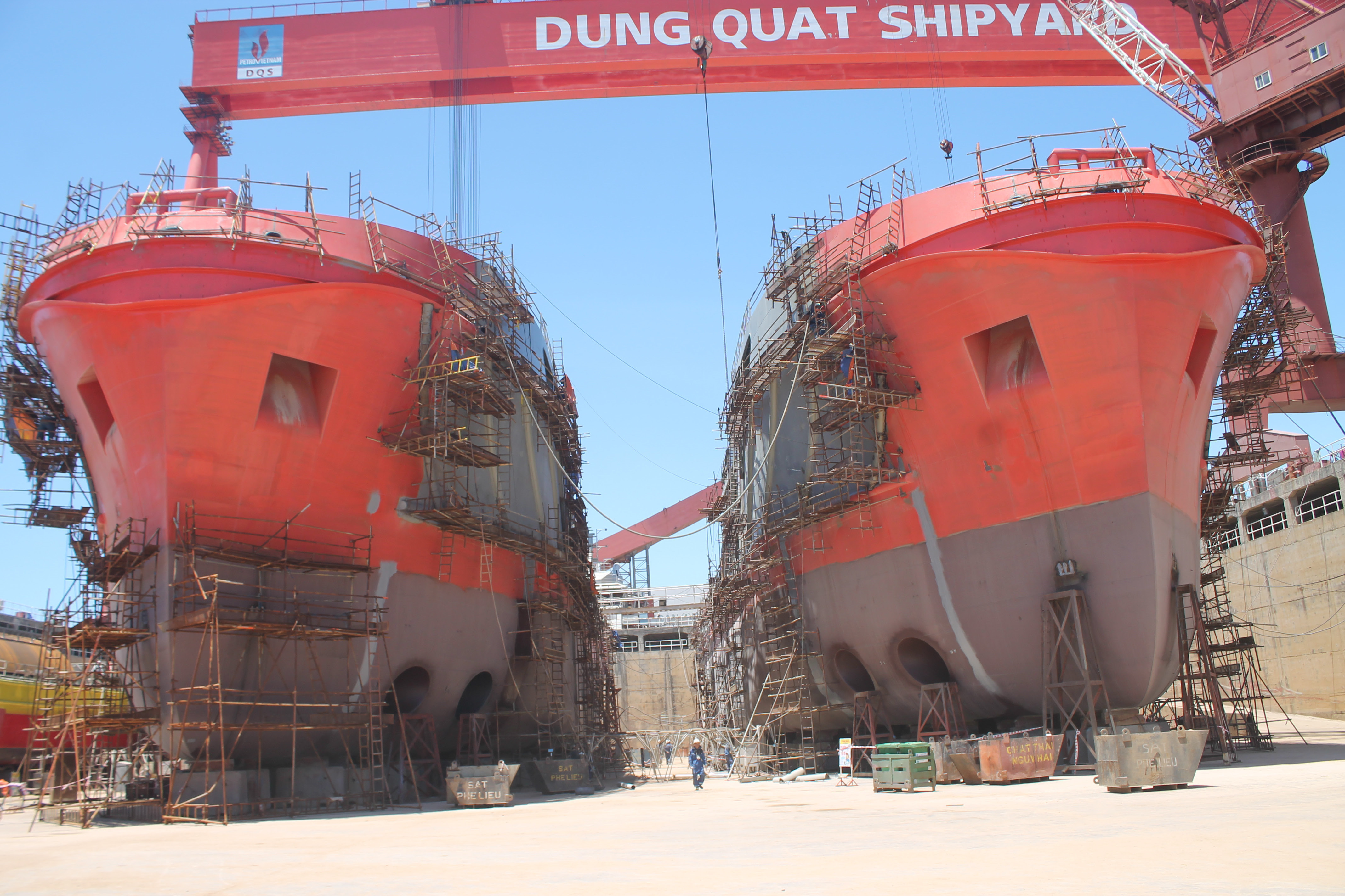 Nhà máy đóng tàu Dung Quất được tính đến phương án phá sản.