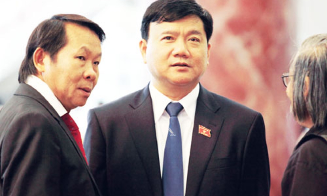 Ông Thân Đức Nam và ông Đinh La Thăng.