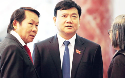 Ông Thân Đức Nam và ông Đinh La Thăng.<br>