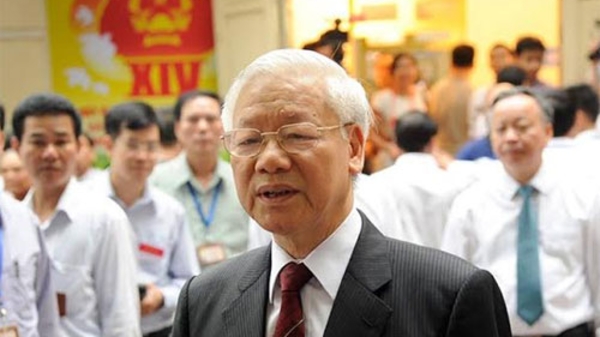 Tổng bí thư: “Mong người trúng cử hết lòng vì nước vì dân”