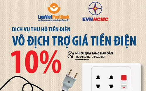 Khách hàng có thể được chiết khấu lên đến 10% hóa đơn tiền điện của 
tháng thứ 3, 6, 9, 12 nếu cam kết sử dụng dịch vụ liên tục trong 12 
tháng. 
