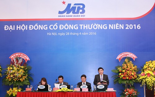 Đại hội đồng cổ đông MB đã thông qua chủ trương xây dựng chiến lược giai đoạn 2016 - 2020, tầm nhìn đến năm 2030.
