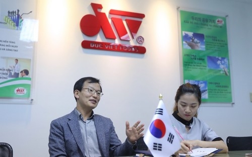 Ông Cho Nam IL - Tổng giám đốc Công ty Cổ phần Thực phẩm Đức Việt.