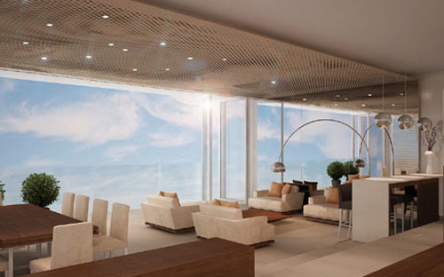 Phối cảnh căn hộ trong dự án Fusion Suites Da Nang Beach.<br>