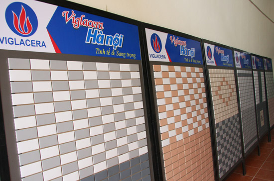 Gạch ốp ngoại thất mosaic của Viglacera Hà Nội.