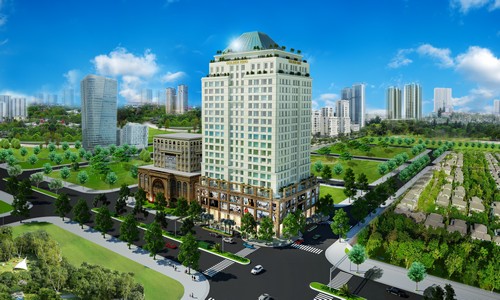 Phối cảnh căn hộ Officetel Goldenking.