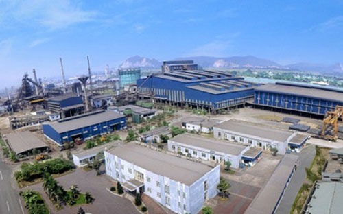 Khu liên hợp gang thép Hòa Phát.