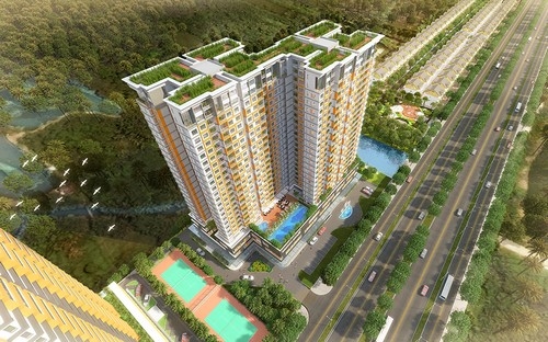 Với 2 block căn hộ cao 25 tầng, Dragon Hill 2 gồm 455 căn hộ sang trọng 
và tiện nghi, hòa hợp trong không gian xanh mát của thiên nhiên.