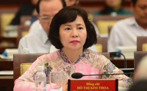 Bà Hồ Thị Kim Thoa thời còn đương nhiệm.&nbsp;