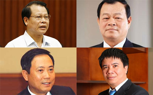 Ông Vũ Văn Ninh, ông Trần Đắc Sinh, ông Trần Văn Dũng, ông Nhữ Đình Hòa.<br>