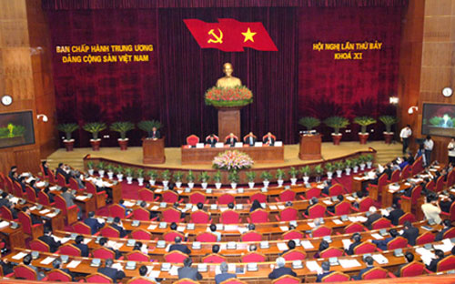 Hội nghị Trung ương 7 đã hoàn thành khối lượng lớn công việc, ban hành nhiều nghị quyết, kết luận và quyết định quan trọng - Ảnh: VGP.