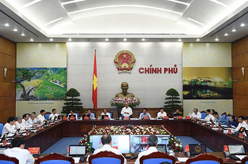 Một phiên họp thường kỳ của Chính phủ.<br>