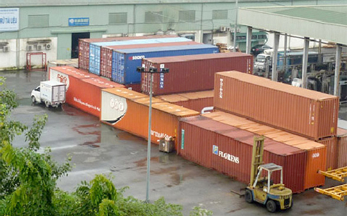 Hoạt động xuất nhập khẩu tại ICD Mỹ Đình (Hà Nội).