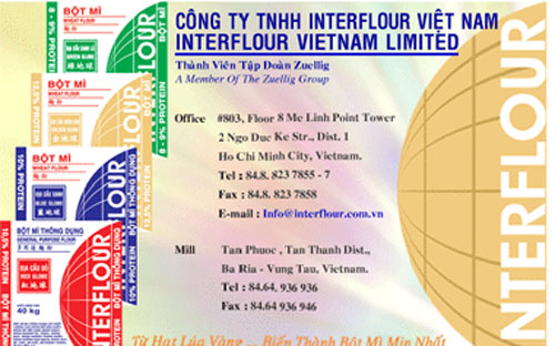 Công ty Interflour Việt Nam (IFV) là công ty 100% vốn đầu tư nước ngoài với tổng vốn 100 triệu USD.