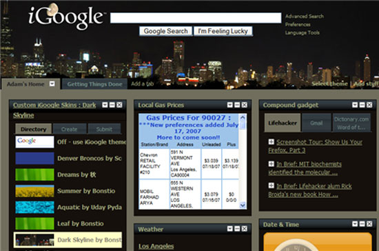 Dịch vụ trang chủ tìm kiếm cá nhân hoá iGoogle, được ra mắt hồi năm 2005, dự kiến cũng sẽ ra đi vào năm tới.