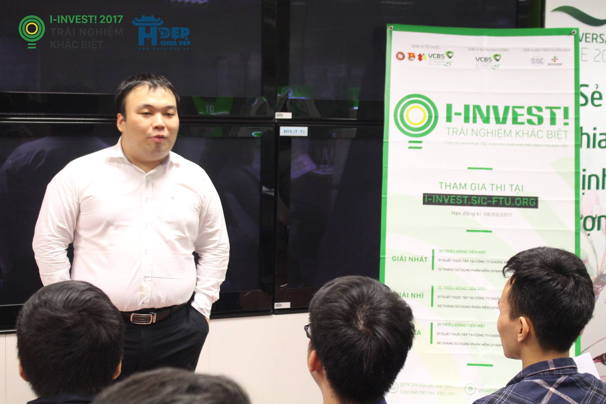 Hình ảnh vòng thi I-CHALLENGE! tại VCBS.<em><br></em>