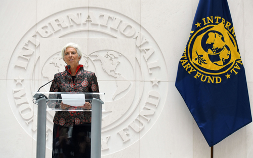 Bà Christine Lagarde - Giám đốc Quỹ Tiền tệ Quốc tế - Ảnh: Wall Street Journal.<br>