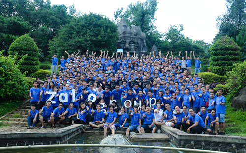 Tập thể Zalo group trong chuyến team building vừa qua. Ảnh: FB Ngô Trần Hải An.
