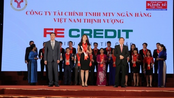 FE Credit nhận danh hiệu Thương hiệu Mạnh Việt Nam