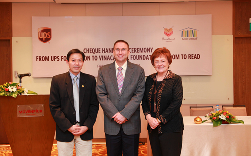 "Chúng tôi rất vui mừng vì có thể hỗ trợ Vina Capital Foundation và Room
 To Read trong việc tạo dựng dựa trên các cam kết nhằm cải thiện chất 
lượng cuộc sống cho trẻ em Việt Nam”.