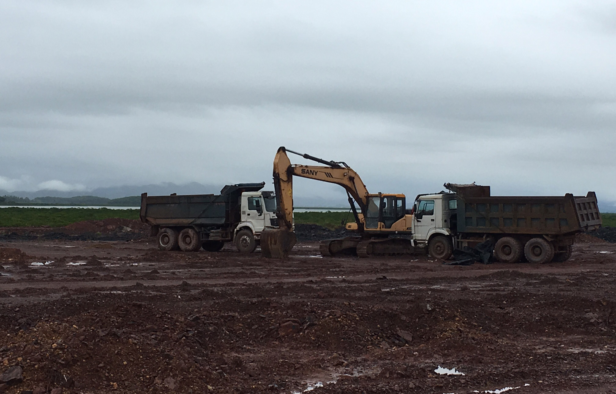 Một góc sân bay Quảng Ninh đang được đầu tư xây dựng bằng nguốn vốn tư nhân.