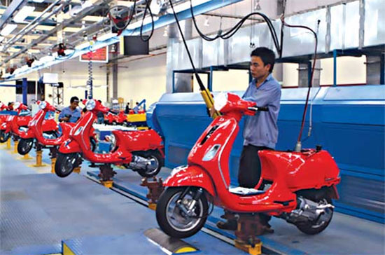 Nhà sản xuất xe máy Piaggio từ Italy và hãng điện thoại Nokia của Phần Lan là hai trong số những công ty thuộc EU đầu tư sản xuất tại Việt Nam.