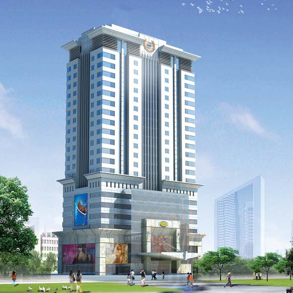 Mô hình dự án tòa nhà cao tầng hỗn hợp Itasco Tower. 